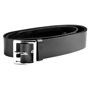 1.75 inch Black leather Belt