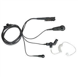 3 Wire Surveillance Earpiece Kits - Black